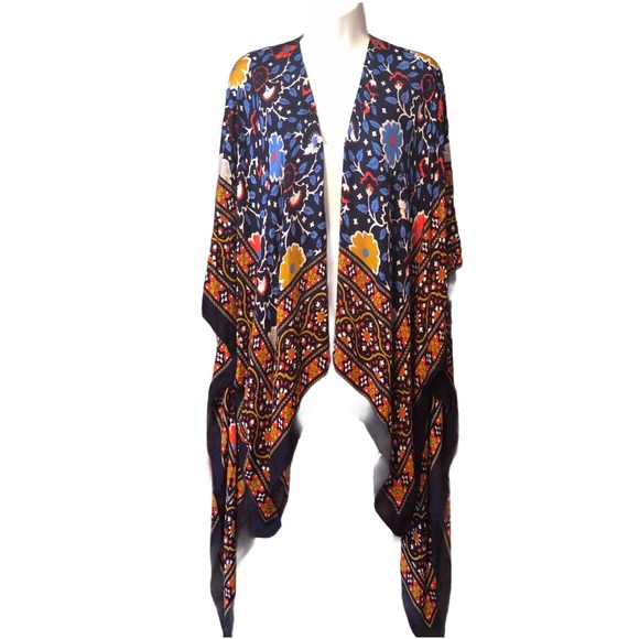 New Free People Magic Dance Border Print Kimono - Picture 7 of 8